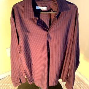 Calvin Klein - Men's shirt - Purple - striped - M